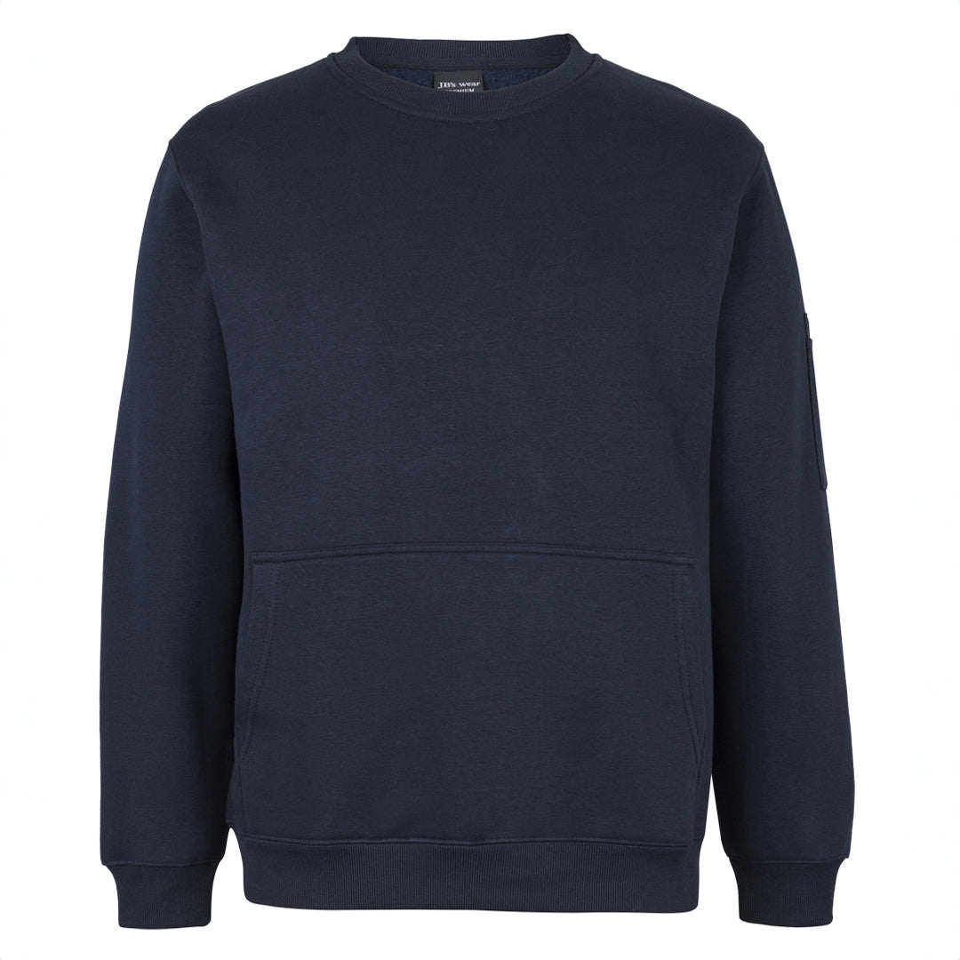 House of Uniforms The Premium Trade Crew Neck Jumper | Adults Jbs Wear Navy