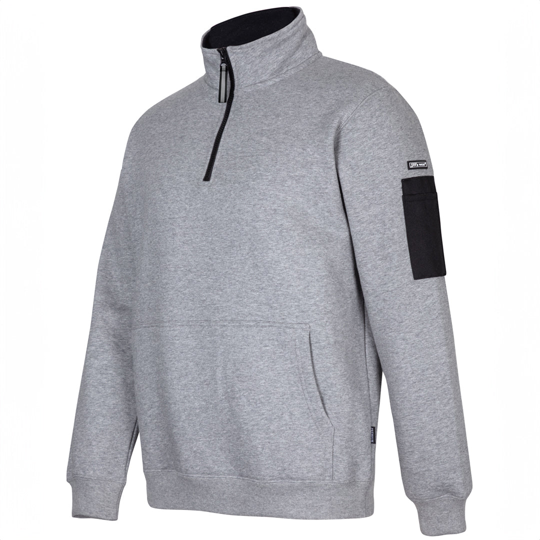 House of Uniforms The Premium Trade Zip Neck Jumper | Adults Jbs Wear