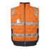 House of Uniforms The Hi Vis (D+N) Graphene Puffer Vest | Adults Jbs Wear Orange/Charcoal