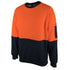 House of Uniforms The Hi Vis Crew Neck Cotton Jumper | Adults Jbs Wear