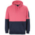 House of Uniforms The Hi Vis Pull Over Hoodie | Adults Jbs Wear Pink/Navy