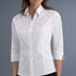 House of Uniforms The Melbourne Shirt | Ladies | Slim Fit | 3/4 Sleeve John Kevin White