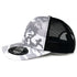 House of Uniforms The Snow Camo Trucker Cap | 6 Panel Legend Black Silver
