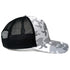 House of Uniforms The Snow Camo Trucker Cap | 6 Panel Legend Black