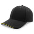 House of Uniforms The Streamliner Cap | 6 Panel Legend Black Black/Gold