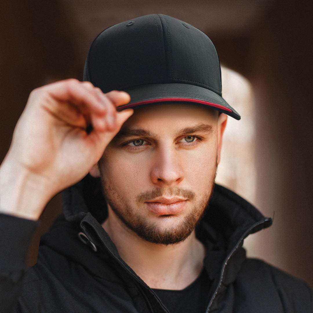 House of Uniforms The Streamliner Cap | 6 Panel Legend Black