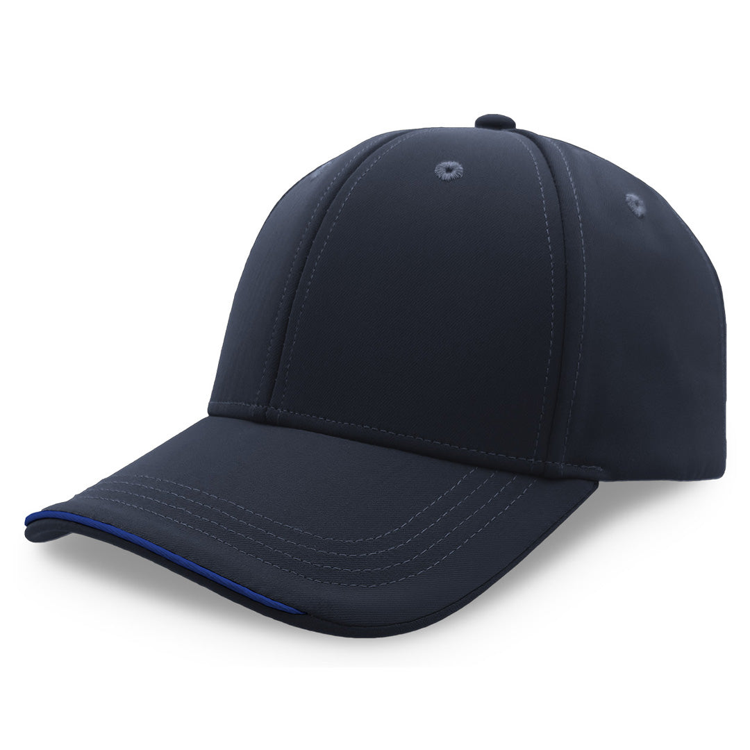 House of Uniforms The Streamliner Cap | 6 Panel Legend Black Navy/Royal