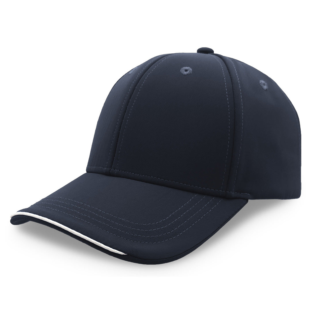 House of Uniforms The Streamliner Cap | 6 Panel Legend Black Navy/White