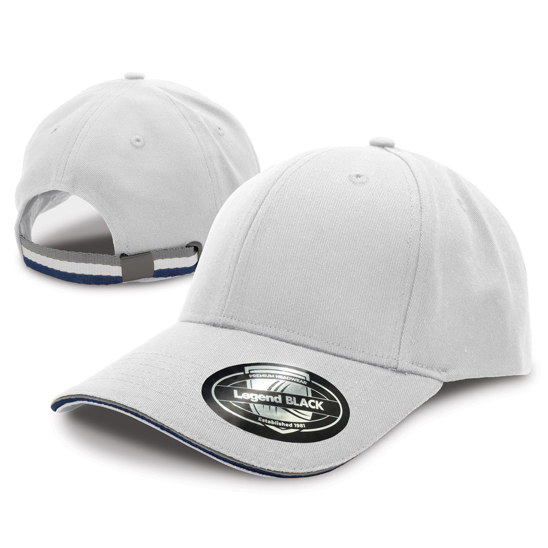 House of Uniforms The San Marino Cap Legend Black White/Grey