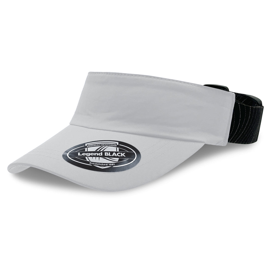 House of Uniforms The Altitude Sports Visor Legend Black White