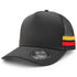 House of Uniforms The Striped Trucker Cap Legend Black Black/Gold