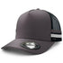 House of Uniforms The Striped Trucker Cap Legend Black Grey/Black/Grey