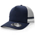 House of Uniforms The Striped Trucker Cap Legend Black Navy/Silver/White
