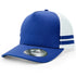 House of Uniforms The Striped Trucker Cap Legend Black Royal/White/Royal