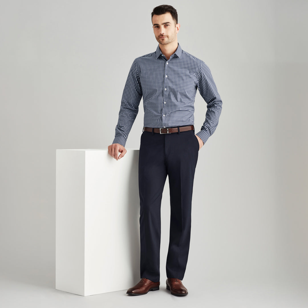 House of Uniforms The Cool Wool Flat Front Pant | Mens Biz Corporates