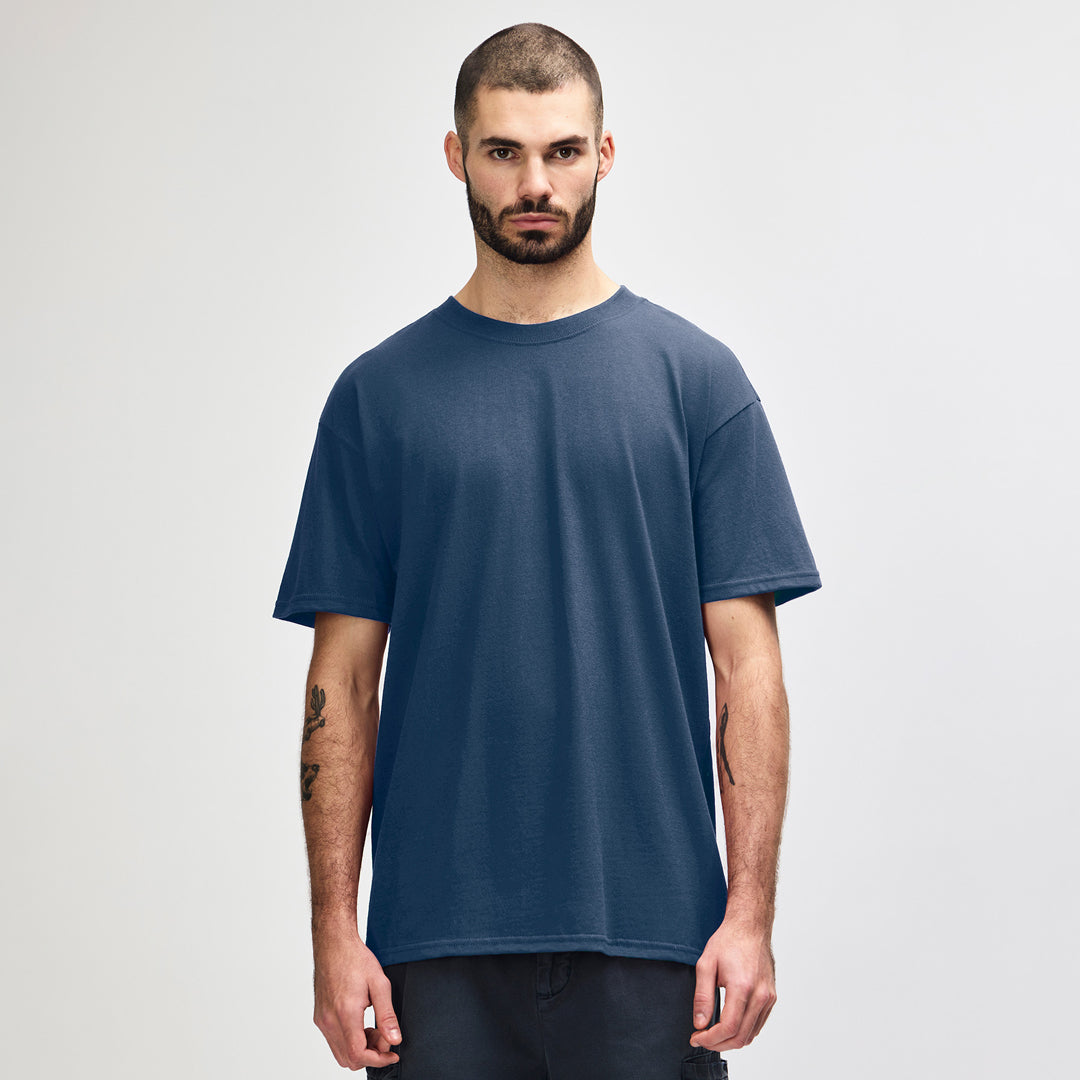 House of Uniforms The Hammer Boxy Tee | Adults Gildan Blue Dusk