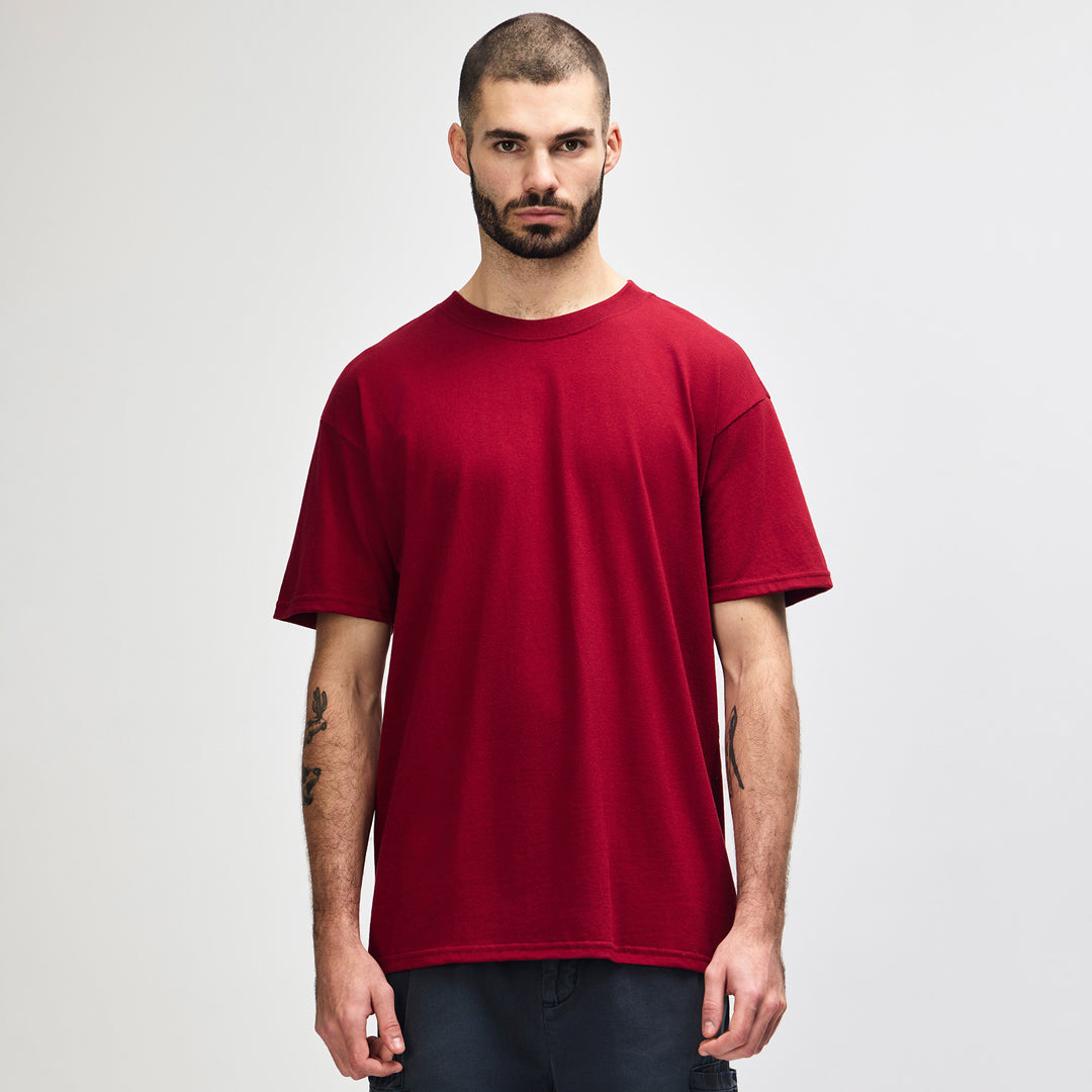 House of Uniforms The Hammer Boxy Tee | Adults Gildan Cherry