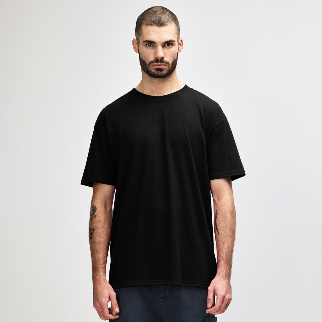 House of Uniforms The Hammer Boxy Tee | Adults Gildan Black
