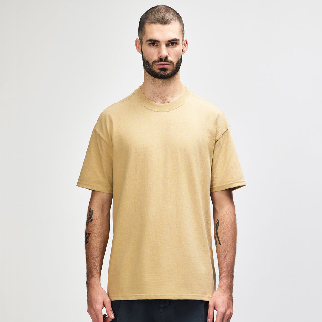 House of Uniforms The Hammer Boxy Tee | Adults Gildan Tan-as
