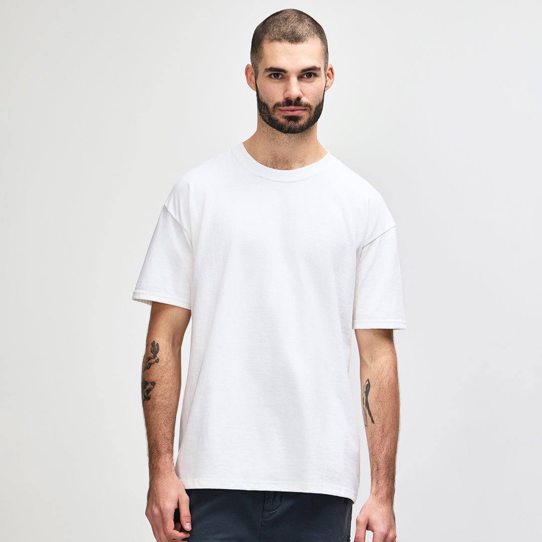 House of Uniforms The Hammer Boxy Tee | Adults Gildan White