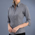 House of Uniforms The Mackay Shirt | Ladies | Slim Fit | Short and 3/4 Sleeve John Kevin Gunmetal
