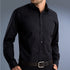 House of Uniforms The Melbourne Shirt | Mens | Slim Fit | Long Sleeve John Kevin Black