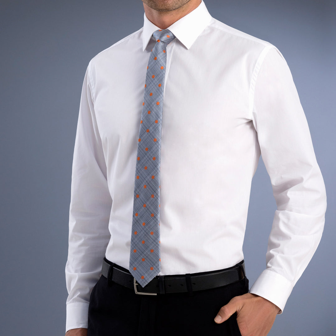 House of Uniforms The Melbourne Shirt | Mens | Slim Fit | Long Sleeve John Kevin White