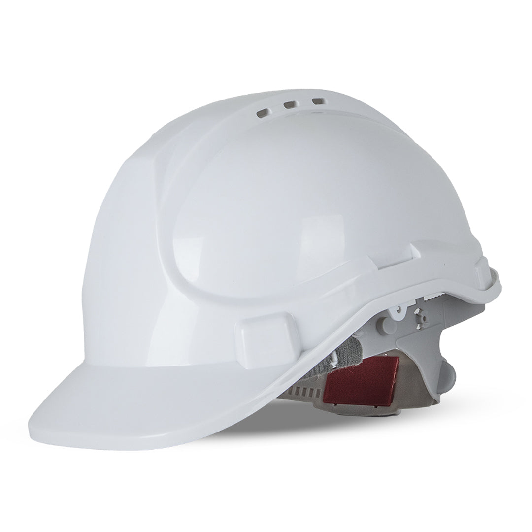 House of Uniforms The Push Lock Safety Helmet | 10 Pack Jbs Wear White