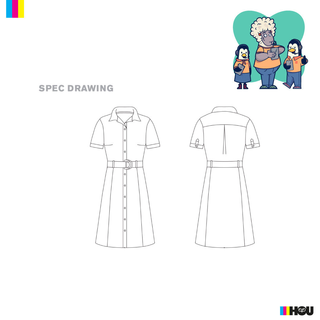 House of Uniforms The Adele Midi Dress Biz Corporates