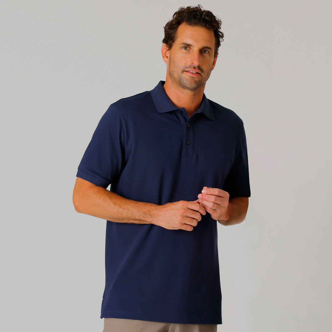 House of Uniforms The Airlie Polo | Mens | Short Sleeve Stencil