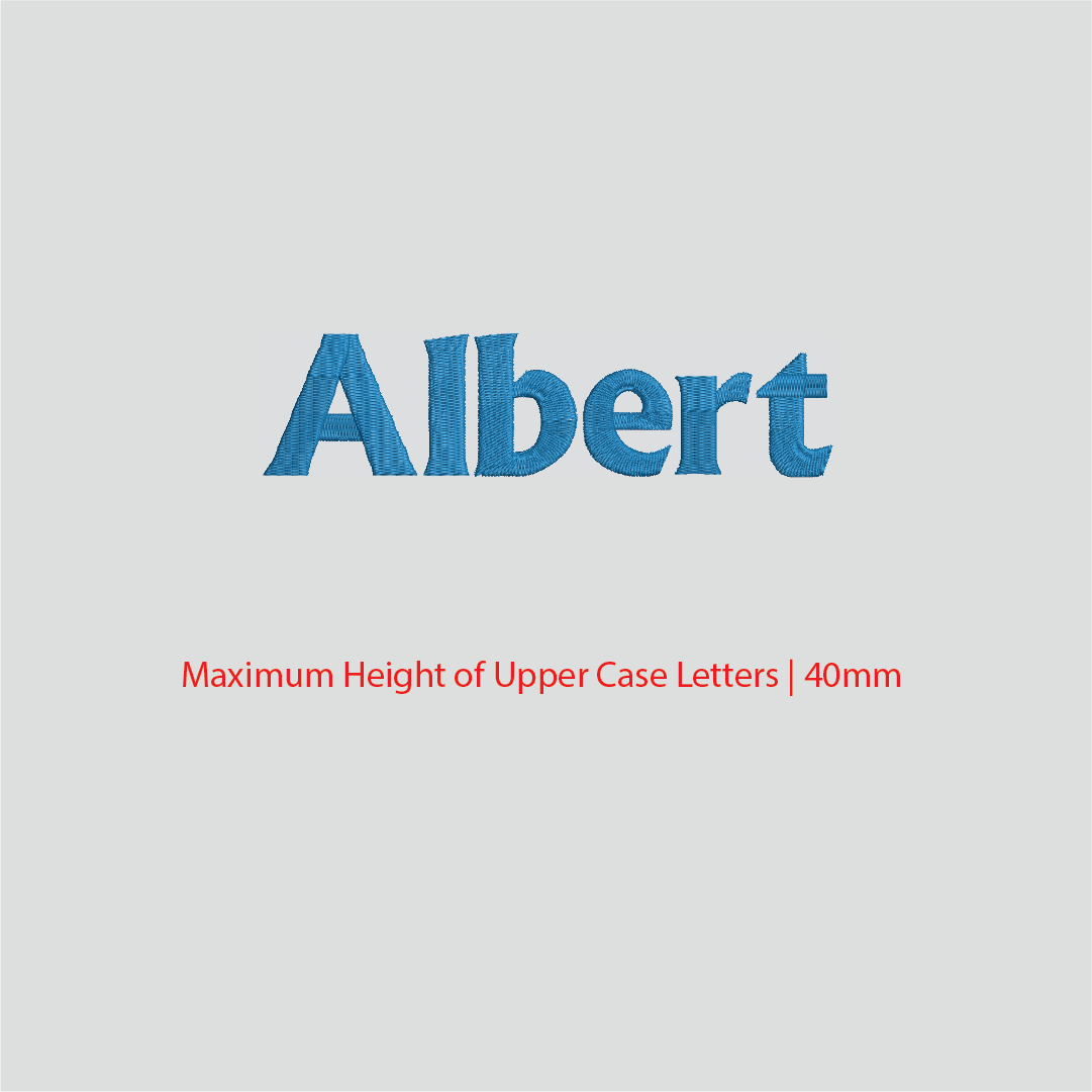 House of Uniforms Embroidery | Personal Names | Medium House of Uniforms Albert