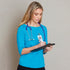 House of Uniforms The Argent Top | Ladies | 3/4 Sleeve Stencil