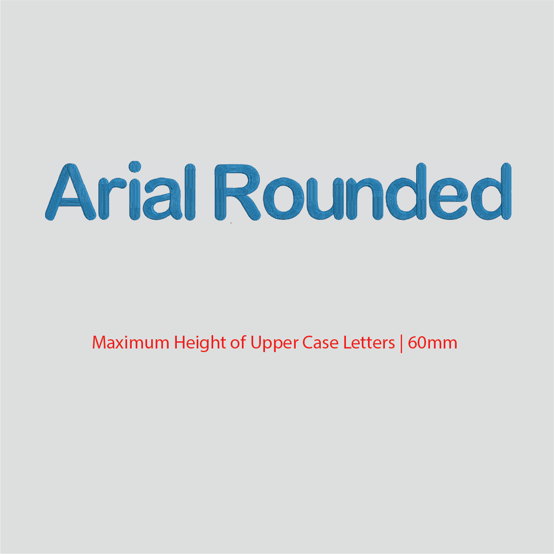 House of Uniforms Embroidery | Personal Names | Large House of Uniforms Arial Rounded