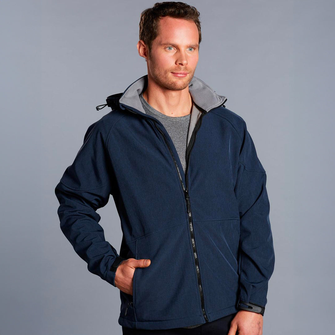 House of Uniforms The Aspen Softshell Hooded Jacket | Mens Winning Spirit