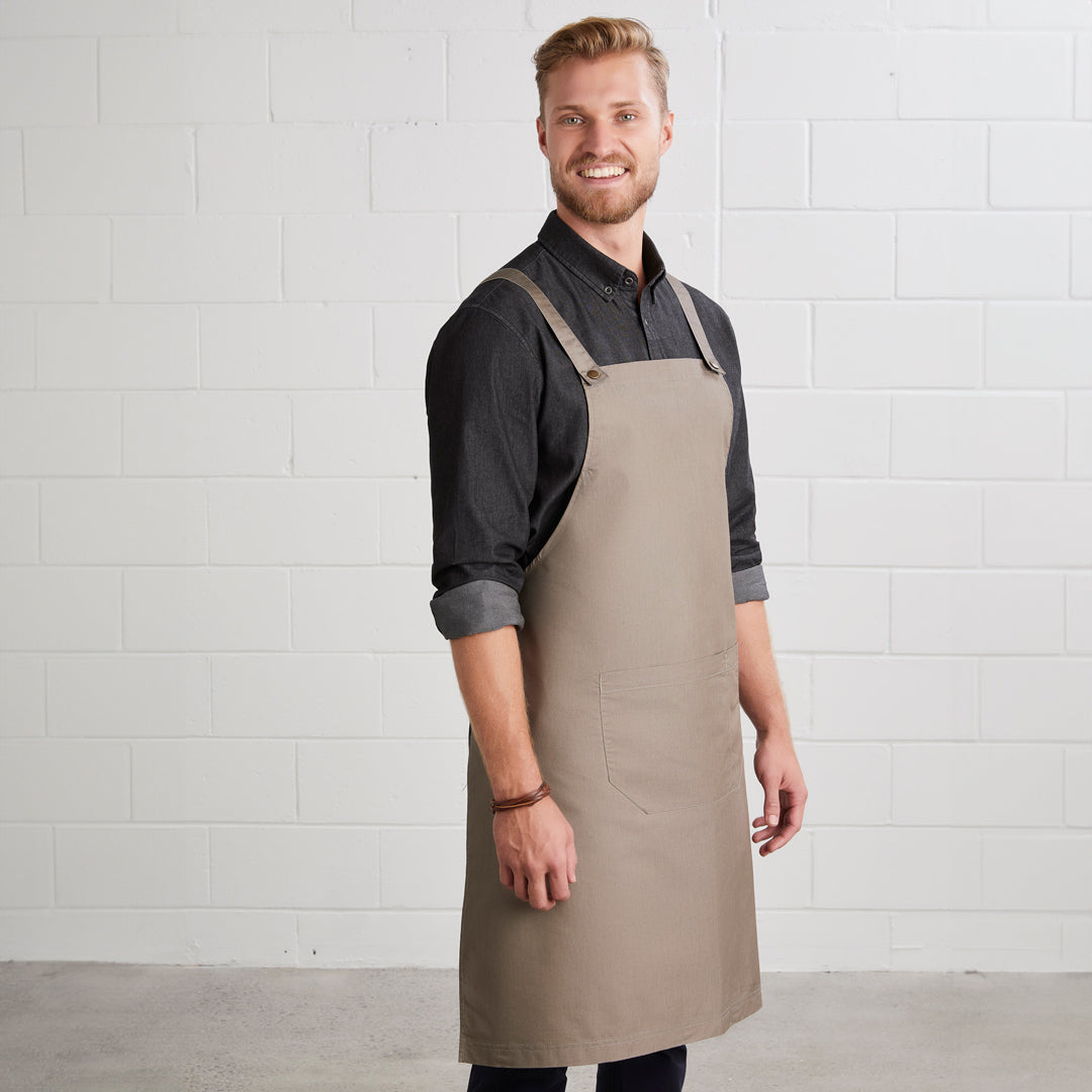 House of Uniforms The Urban Bib Apron | Adults | Cross Back Biz Collection