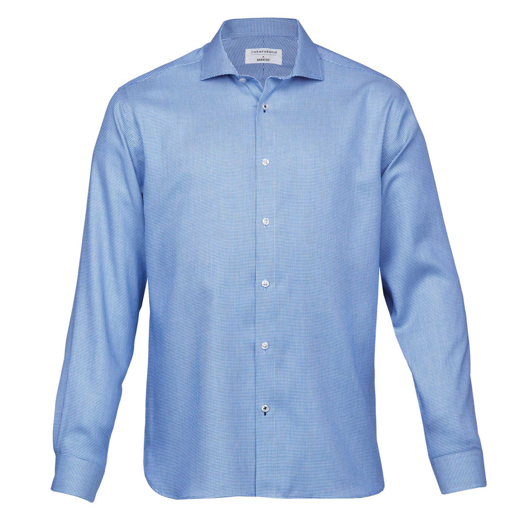 House of Uniforms The Quadrant Shirt | Mens Barkers Cobalt