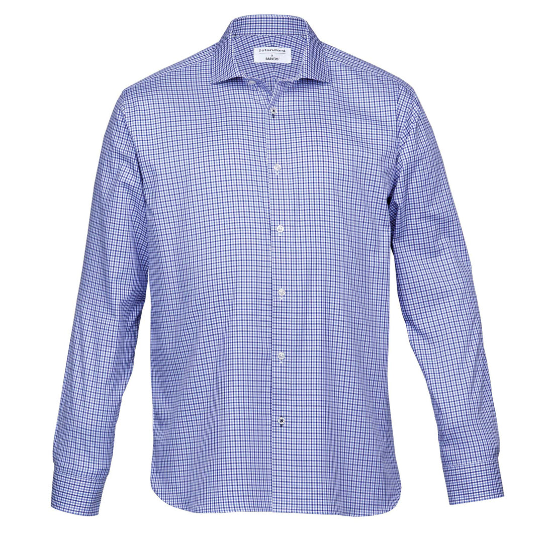 House of Uniforms The Stamford Shirt | Mens Barkers Navy/Blue