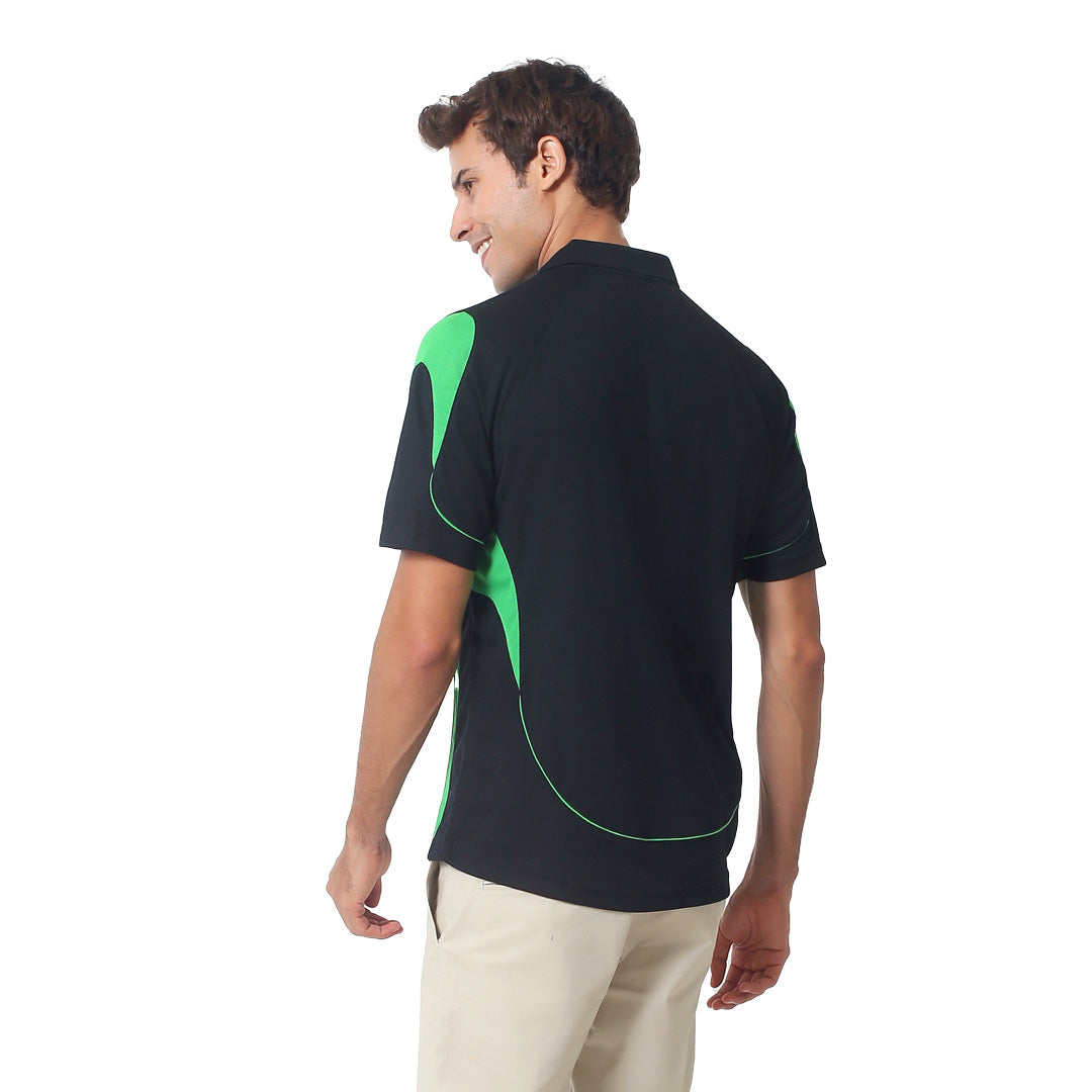 House of Uniforms The Bell Polo | Adults | Short Sleeve | Black Base Jbs Wear