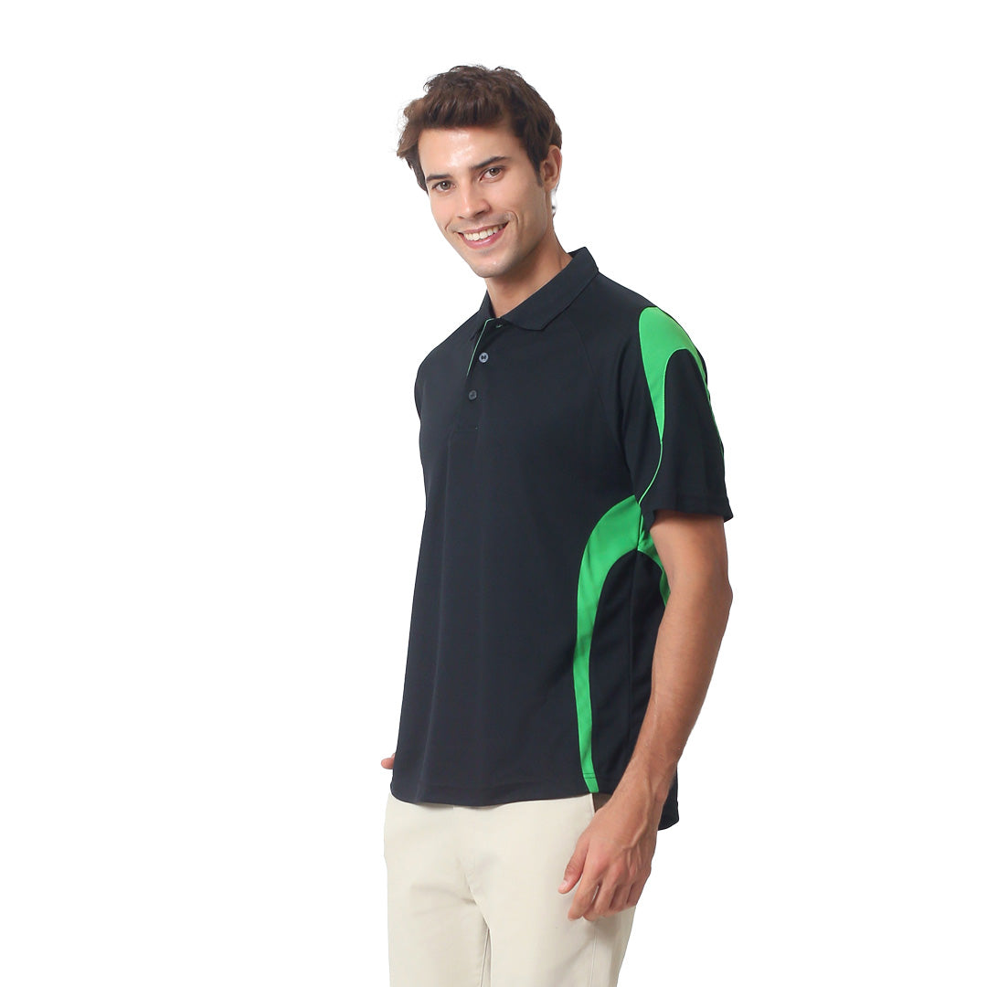 House of Uniforms The Bell Polo | Adults | Short Sleeve | Black Base Jbs Wear 