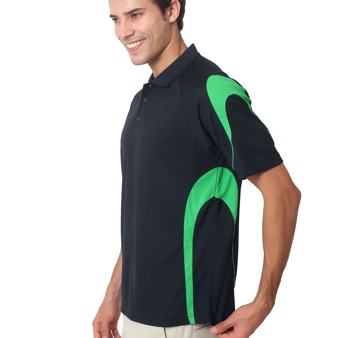 House of Uniforms The Bell Polo | Adults | Short Sleeve | Black Base Jbs Wear