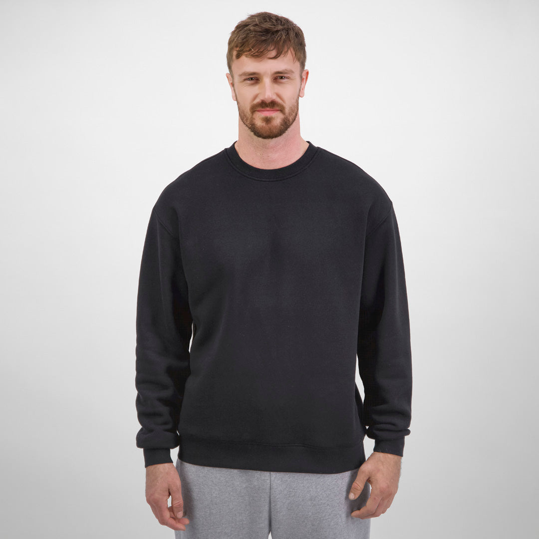 House of Uniforms The Everyday Crew Sweatshirt | Mens Goodmates Black