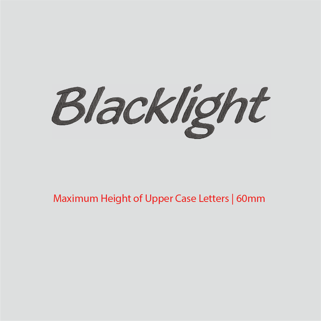 House of Uniforms Embroidery | Personal Names | Large House of Uniforms Blacklight