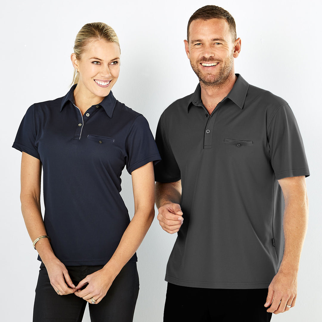 House of Uniforms The Boston Polo | Ladies | Short Sleeve Stencil