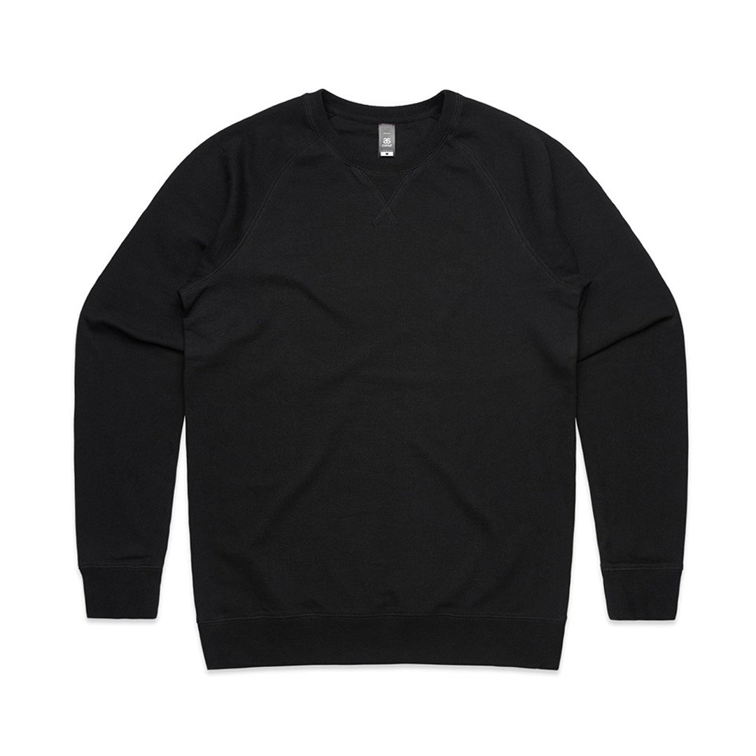 House of Uniforms The Brush Crew Jumper | Mens AS Colour Black