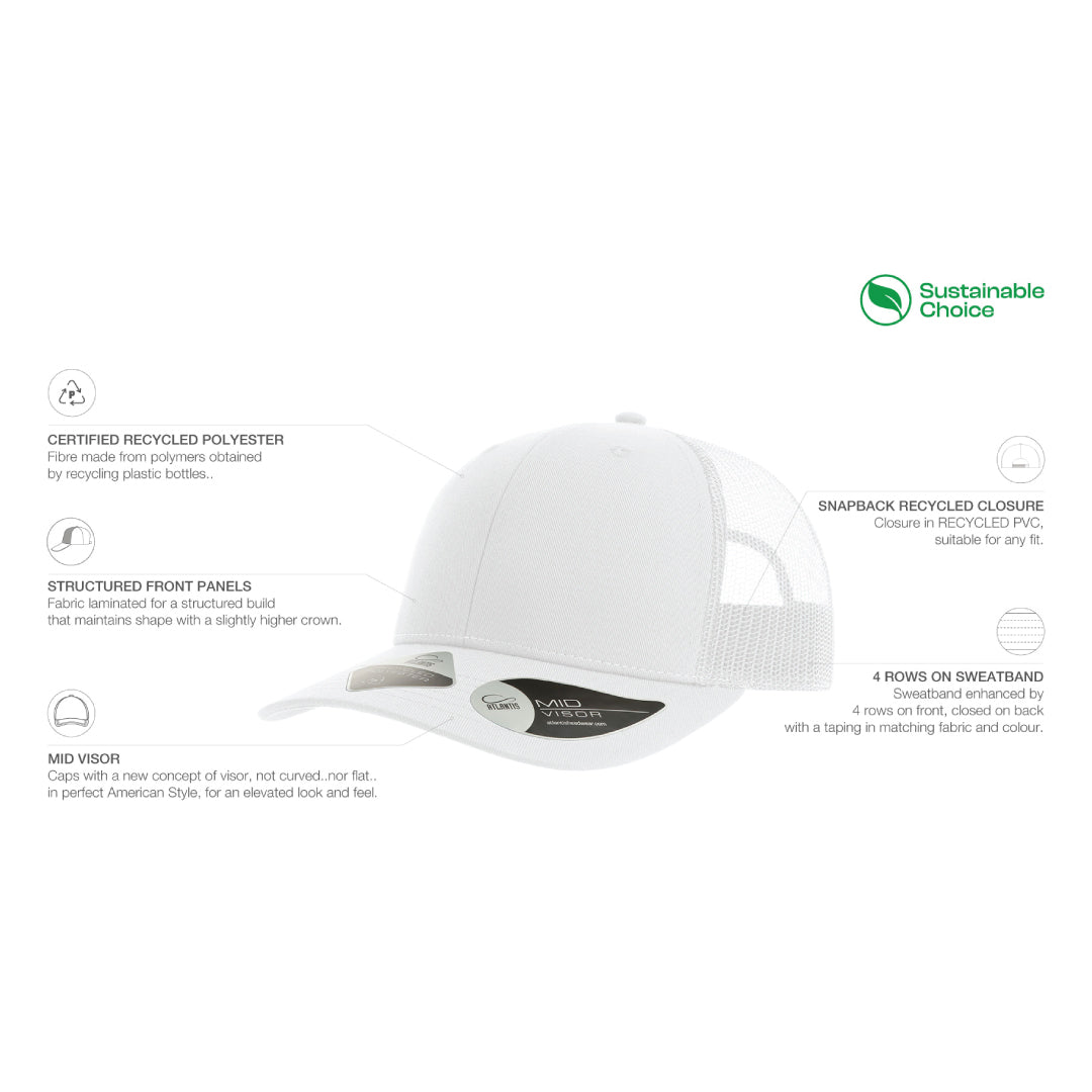 House of Uniforms The Bryce Recycled Trucker Cap | Atlantis Atlantis Headwear