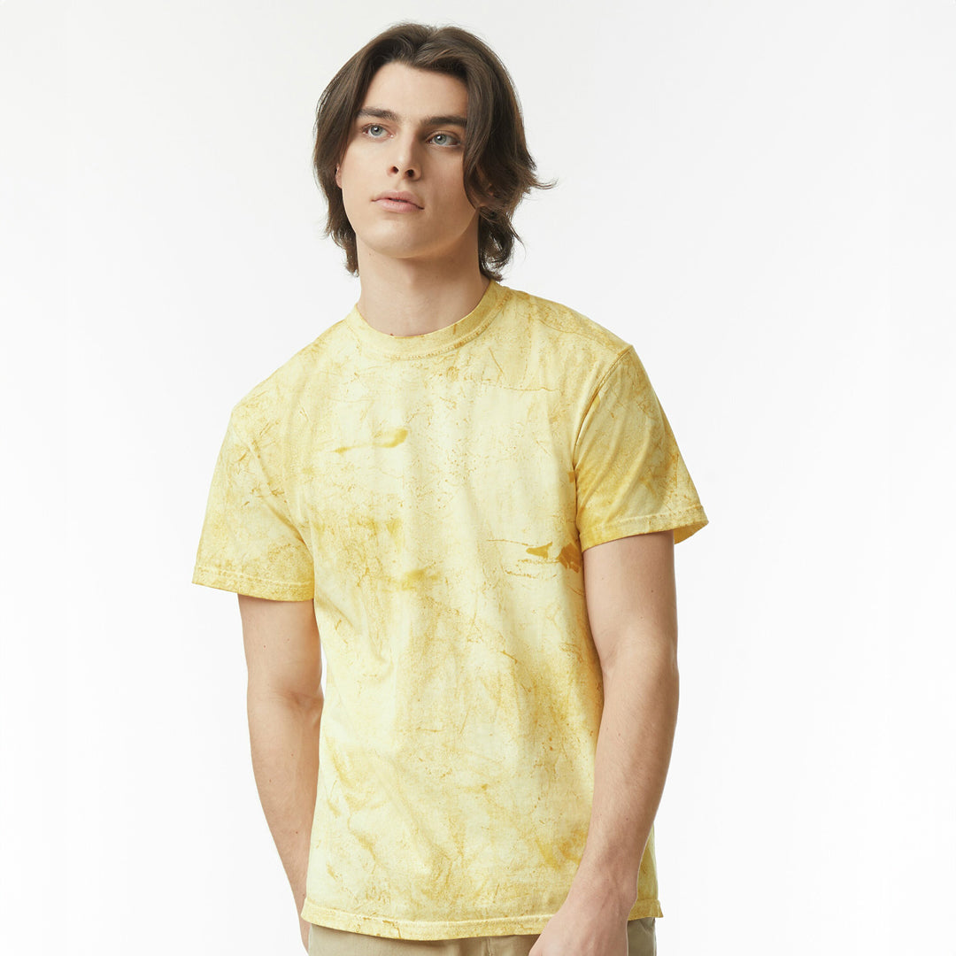 House of Uniforms The Colour Blast Tee | Unisex Comfort Colors Citrine