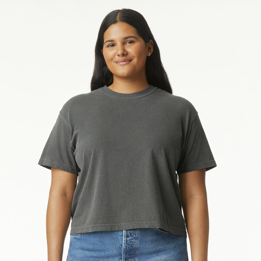House of Uniforms The Comfort Colors Boxy Tee | Ladies Comfort Colors Pepper