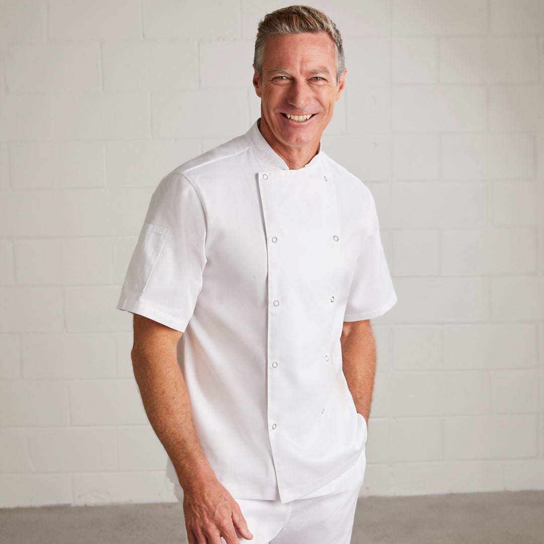 House of Uniforms The Zest Chefs Jacket | Short & Long Sleeve | Mens Yes! Chef