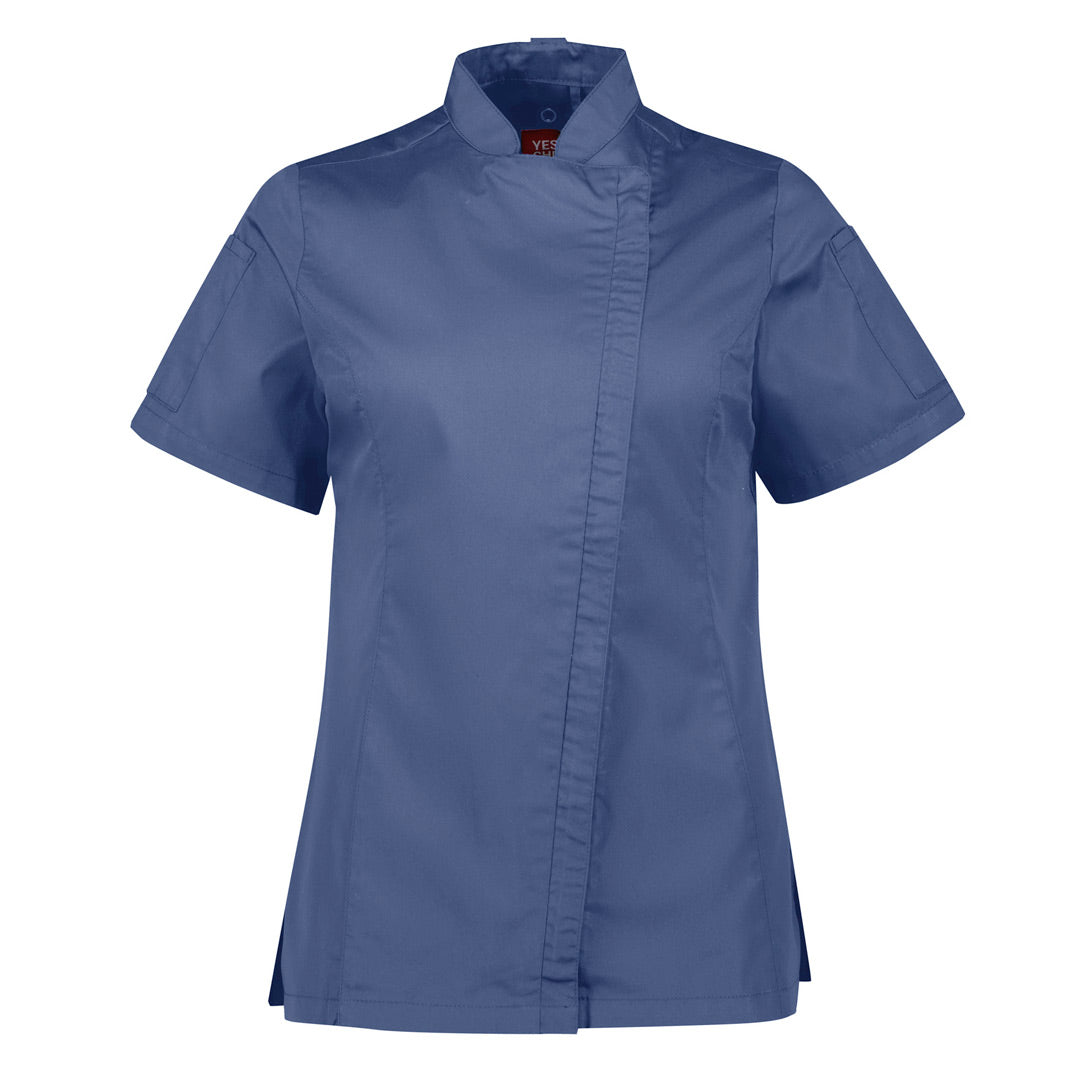 House of Uniforms The Alfresco Chefs Jacket | Ladies Yes! Chef Grey Smoke