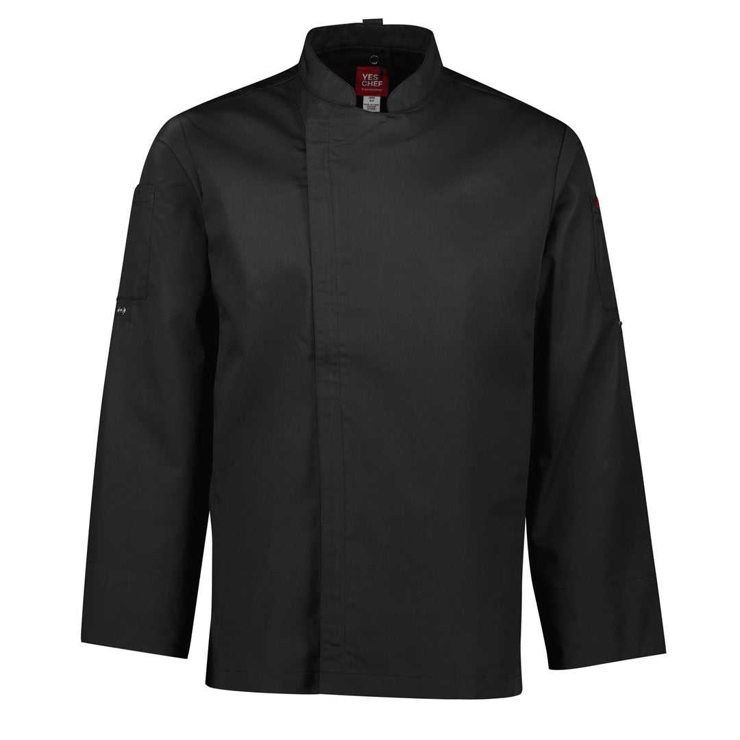 House of Uniforms The Alfresco Chefs Jacket | Mens Yes! Chef Black